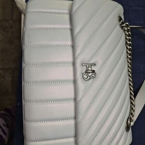Henri Bendel White Quilted Shoulder Bag